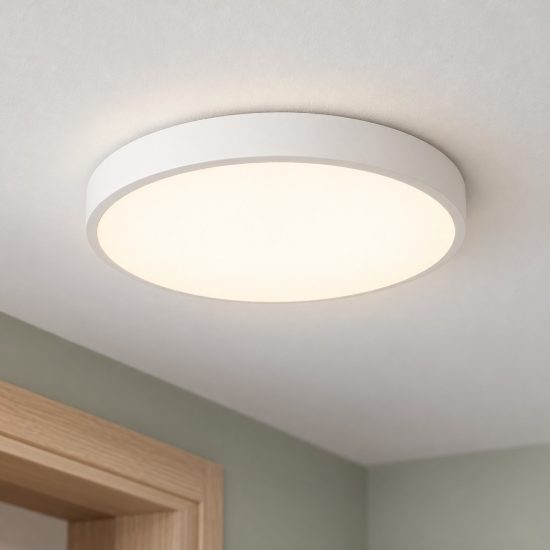 Plafoniera led 24w 3000k 40cm moderna rotonda bianca