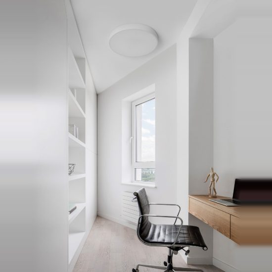 Plafoniera led 24w 3000k 40cm moderna rotonda bianca