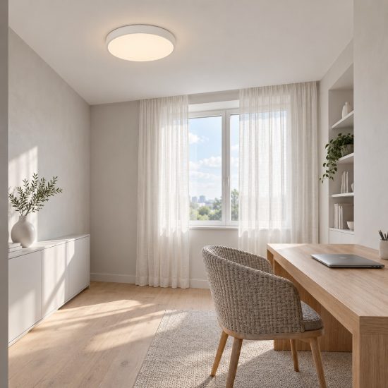Plafoniera led 24w 3000k 40cm moderna rotonda bianca