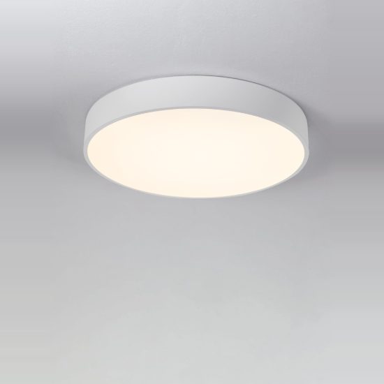 Plafoniera led 30w 3000k 50cm moderna rotonda bianca
