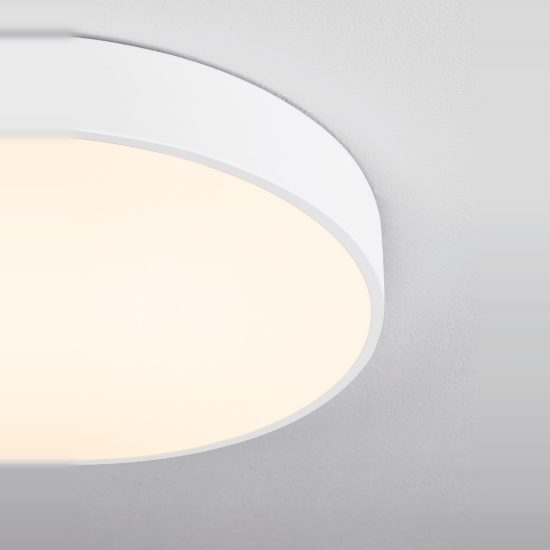 Plafoniera led 30w 3000k 50cm moderna rotonda bianca