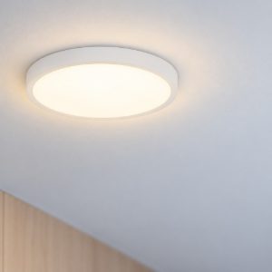 Plafoniera led 18w cct 3000k 6500k 22cm moderna rotonda bianca