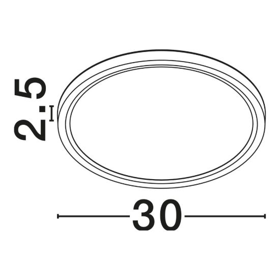 Plafoniera led 24w cct 3000k 6500k 30cm moderna rotonda bianca