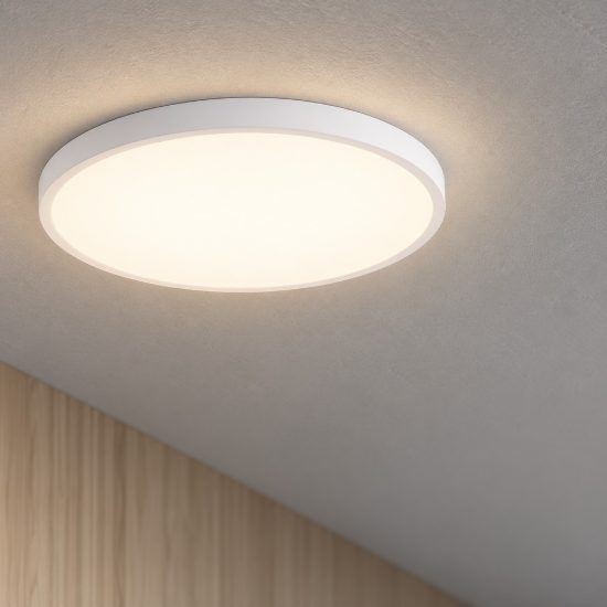 Plafoniera led 36w cct 3000k 6500k 40cm moderna rotonda bianca