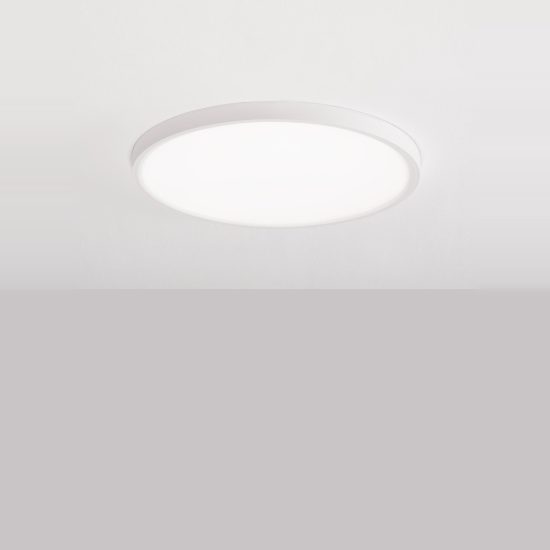 Plafoniera led 36w cct 3000k 6500k 40cm moderna rotonda bianca