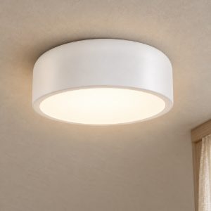 Plafoniera 35cm moderna cilindrica bianca