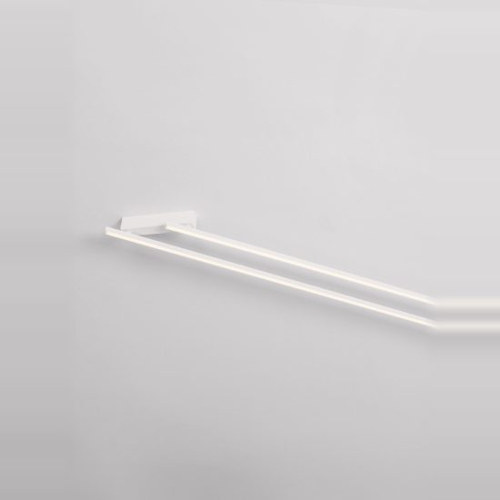 Plafoniera led 39w 3000k 309cm dimmerabile moderna lineare bianca