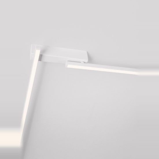 Plafoniera led 39w 3000k 309cm dimmerabile moderna lineare bianca