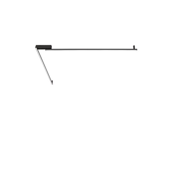 Plafoniera moderna lineare nera led 39w 3000k 309cm dimmerabile