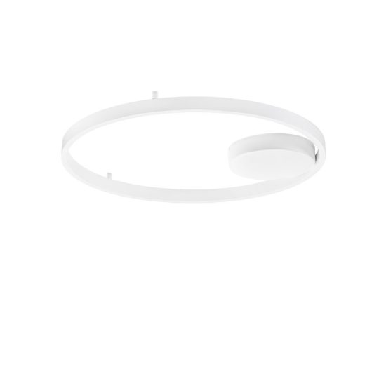 Plafoniera led 60w 3000k 60cm dimmerabile moderna tonda bianca