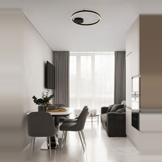 Plafoniera moderna tonda nera led 60w 3000k 60cm dimmerabile