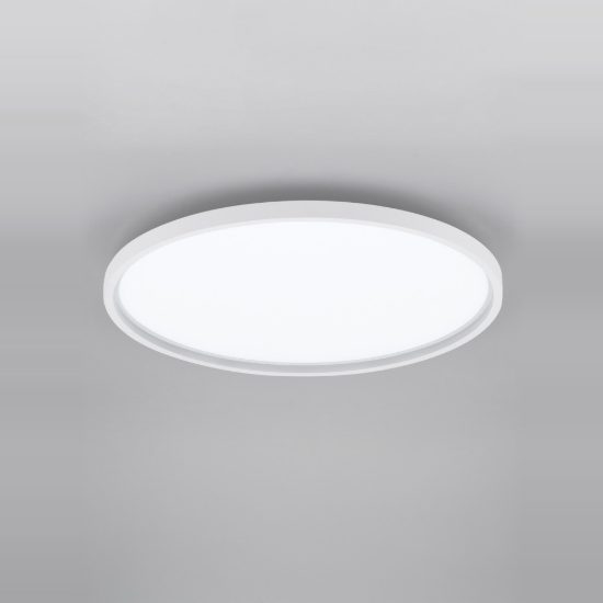 Plafoniera led 49w 58cm dimmerabile con telecomando moderna rotonda bianca rgb cct 2700-5000k