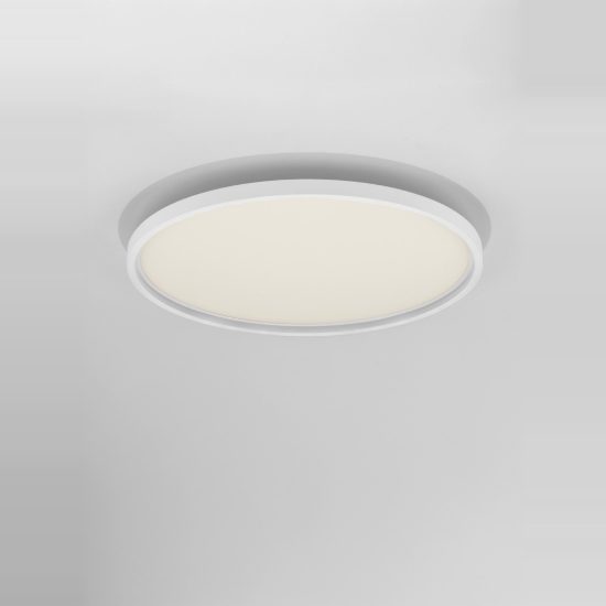 Plafoniera led 49w 58cm dimmerabile con telecomando moderna rotonda bianca rgb cct 2700-5000k