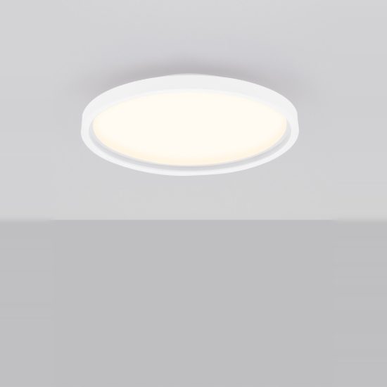Plafoniera led rgb cct 2700k 5000k 30w 39cm dimmerabile con telecomando moderna rotonda bianca