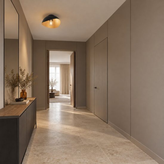 Plafoniera 30cm cupola ovale moderna nero e oro