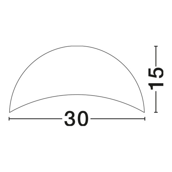 Plafoniera 30cm cupola ovale moderna nero e oro