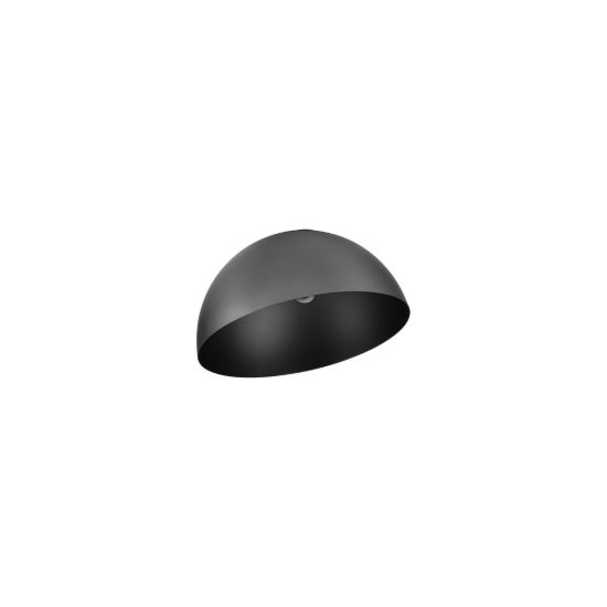 Plafoniera moderna cupola grigio scuro e nero 50cm