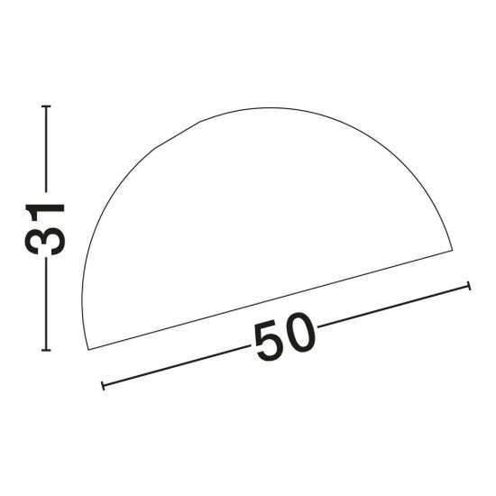 Plafoniera moderna cupola grigio scuro e nero 50cm