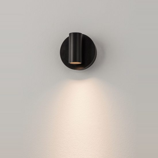 Applique per comodino camera da letto nera led 2w cct 2700k 4000k dimmerabile