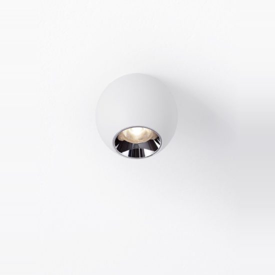 Faretto led 13w 3000k per soggiorno moderno da soffitto sferico bianco sabbiato