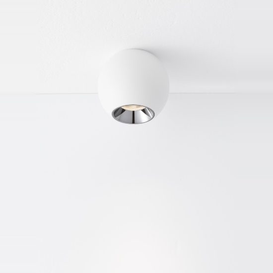 Faretto led 13w 3000k per soggiorno moderno da soffitto sferico bianco sabbiato