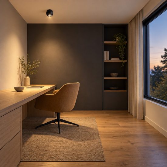 Faretto da soffitto per soggiorno moderno sferico nero sabbiato led 13w 3000k