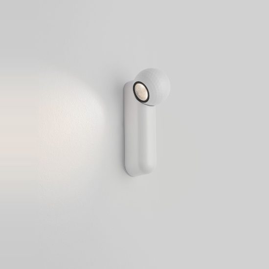 Plafoniera con faretto da soffitto led 7w 3000k orientabile per soggiorno moderna lineare bianca 15cm