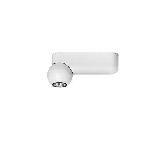 Plafoniera con faretto da soffitto led 7w 3000k orientabile per soggiorno moderna lineare bianca 15cm