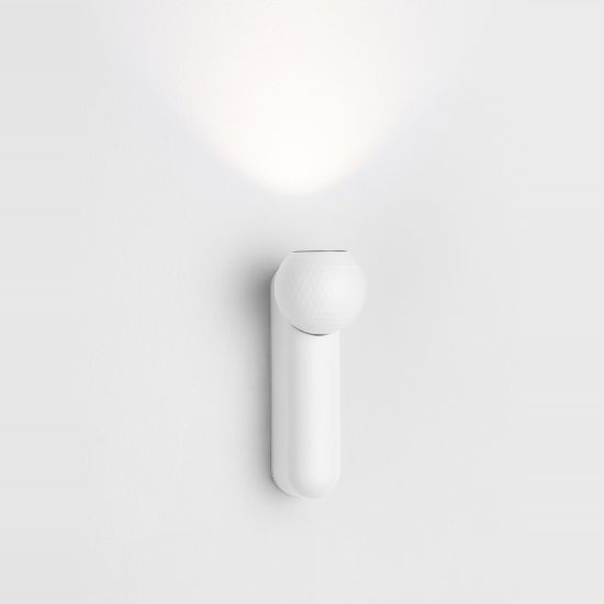 Plafoniera con faretto da soffitto led 7w 3000k orientabile per soggiorno moderna lineare bianca 15cm