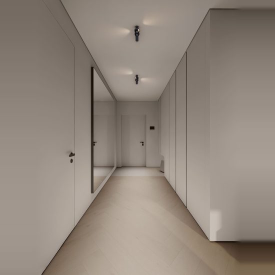 Plafoniera moderna lineare nera led 14w 3000k 26cm