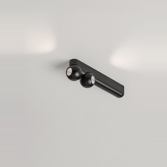 Plafoniera moderna lineare nera led 14w 3000k 26cm