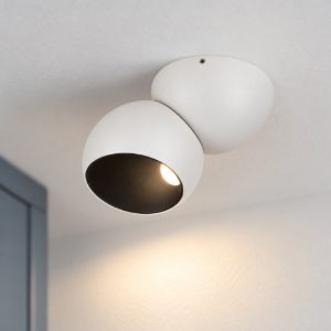 Faretto da soffitto led 11w 3000k dimmerabile per cucina moderno rotondo bianco