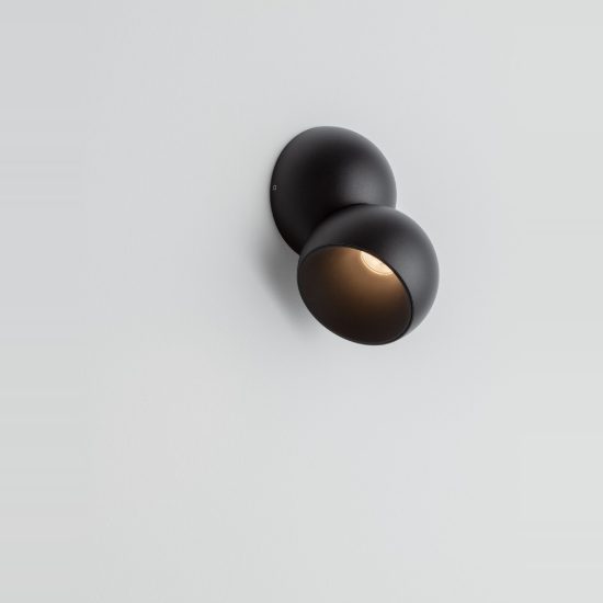 Faretto per soggiorno moderno nero da soffitto led 11w 3000k orientabile dimmerabile
