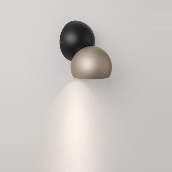 Faretto da soffitto per soggiorno oro champagne e nero led 11w 3000k dimmerabile