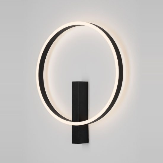 Plafoniera moderna tonda nera led 29w cct 2700k 4000k 47cm dimmerabile