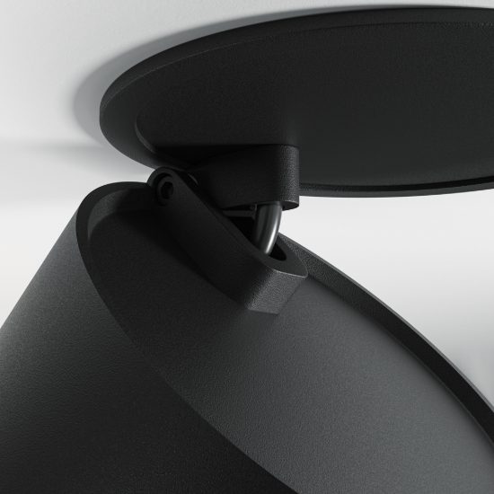 Maytoni onda faretto nero da incasso led 12w orientabile dimmerabile