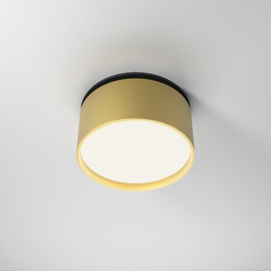 Faretto tondo nero da incasso led 12w orientabile dimmerabile maytoni onda
