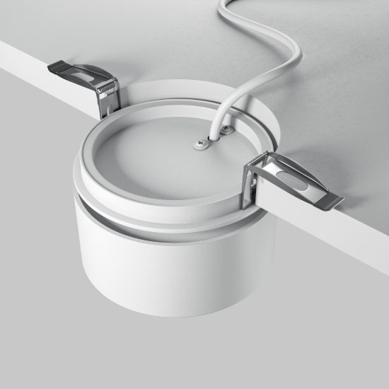 Onda maytoni faretto da incasso led 12w orientabile dimmerabile per cucina bianco