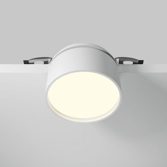 Onda maytoni faretto da incasso led 12w orientabile dimmerabile per cucina bianco