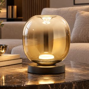 Fabas vesuvio lampada da tavolo led 11w cct 2700k 3000k 4000k oro sfumato