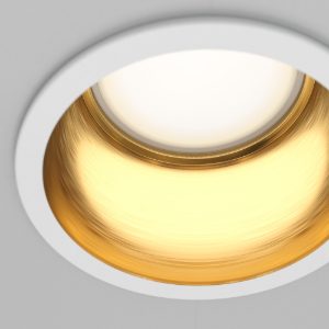 Maytoni reif faretto da incasso gu10 moderno tondo bianco