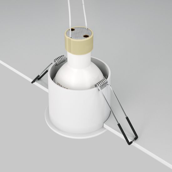 Maytoni reif faretto da incasso gu10 moderno tondo bianco