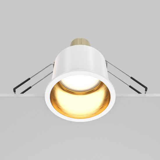 Maytoni reif faretto da incasso gu10 moderno tondo bianco
