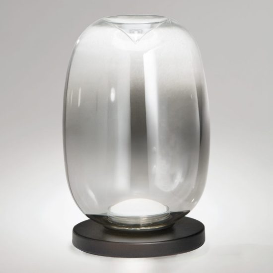 Fabas lampada da tavolo tambora grigio chiaro led 11w cct 2700k 3000k 4000k