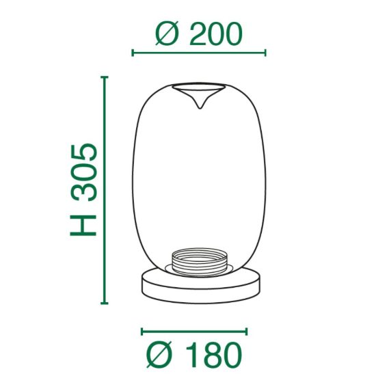 Fabas lampada da tavolo tambora grigio chiaro led 11w cct 2700k 3000k 4000k