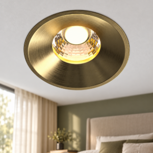 Faretto da incasso led 12w 3000k ottone maytoni round