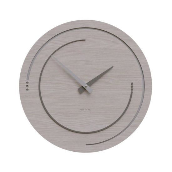 Orologio da parete legno rotondo moderno rovere