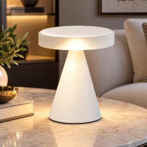 Fabas lampada da tavola neutra bianca led 8w 3000k