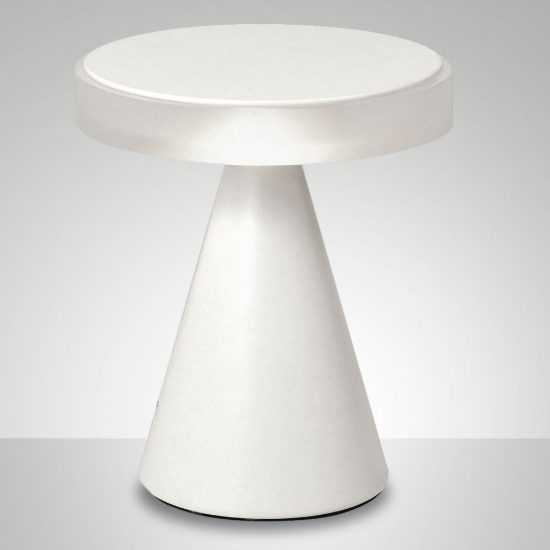 Fabas lampada da tavola neutra bianca led 8w 3000k