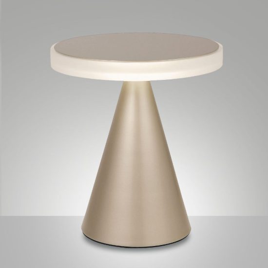 Fabas neutra lampada da tavolo moderna led 12w 3000k oro opaco